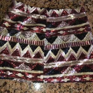 Sequin miniskirt